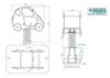 Particolare Dimensioni e Modalità di Montaggio