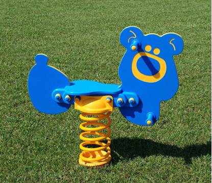 ORSETTO A MOLLA con sagoma in materiale plastico