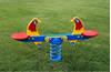 TANDEM GALLINA A 2 POSTI a molla con sagoma in materiale plastico 