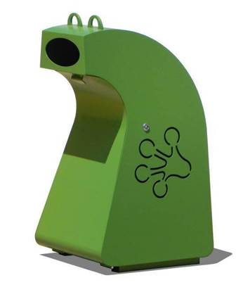 CESTINO FROG in acciaio con anta apribile