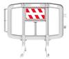 Transenna modulare in plastica cm. 126 colore bianco
