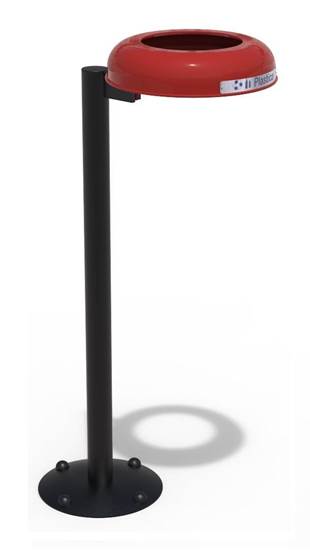 CESTINO RING composto da palo centrale e anello fermasacco