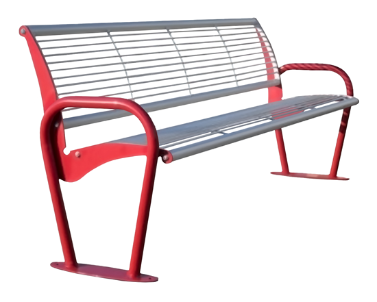 PANCHINA VENTIMIGLIA in acciaio zincato e verniciato lunghezza cm. 180