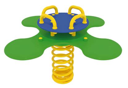 QUADRIFOGLIO A 4 POSTI a molla con sagoma in materiale plastico