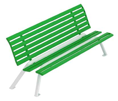 PANCHINA HIRPINIA in acciaio zincato e verniciato lunghezza cm. 200