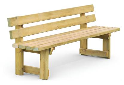 PANCHINA RUSTICA interamente realizzata in legno di pino